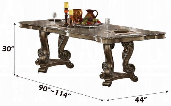 Acme 61290-92-93 7 pc Astoria grand roudebush ragenardus vintage oak finish wood dining table set