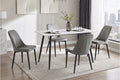 Homelegance Kira 5-Piece White Sintered Stone Top Dining Table Set – 6145-5PC