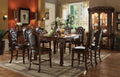 Acme 62025-34 7 pc Astoria grand welles vendome ii cherry finish wood counter height dining table set