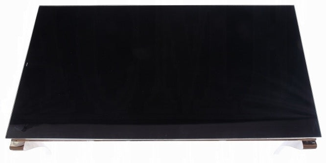 Acme 62070-72 7 pc Fabiola chrome metal and black glass top dining table set