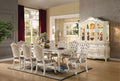 Acme 63540-42-43 7 pc Astoria grand wensley chantelle pearl white finish wood dining table set