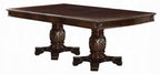 Acme 64075-77-78 7 pc Astoria grand liam chateau de ville ii espresso finish wood double pedestal dining table set