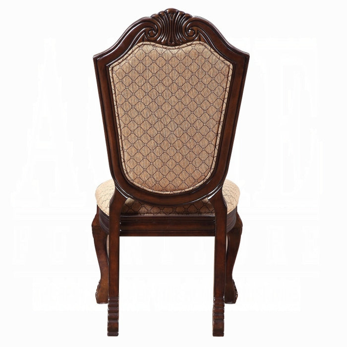 Acme 64075-77-78 7 pc Astoria grand liam chateau de ville ii espresso finish wood double pedestal dining table set