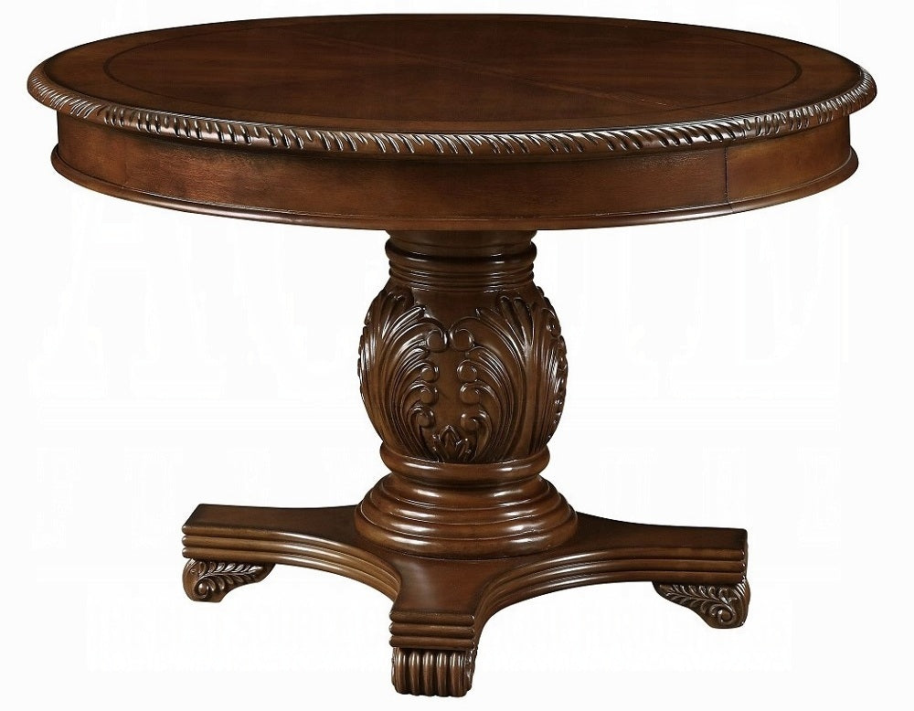 Acme 64170-77 5 pc Astoria grand chateau de ville ii cherry finish wood 48" round / oval dining table set