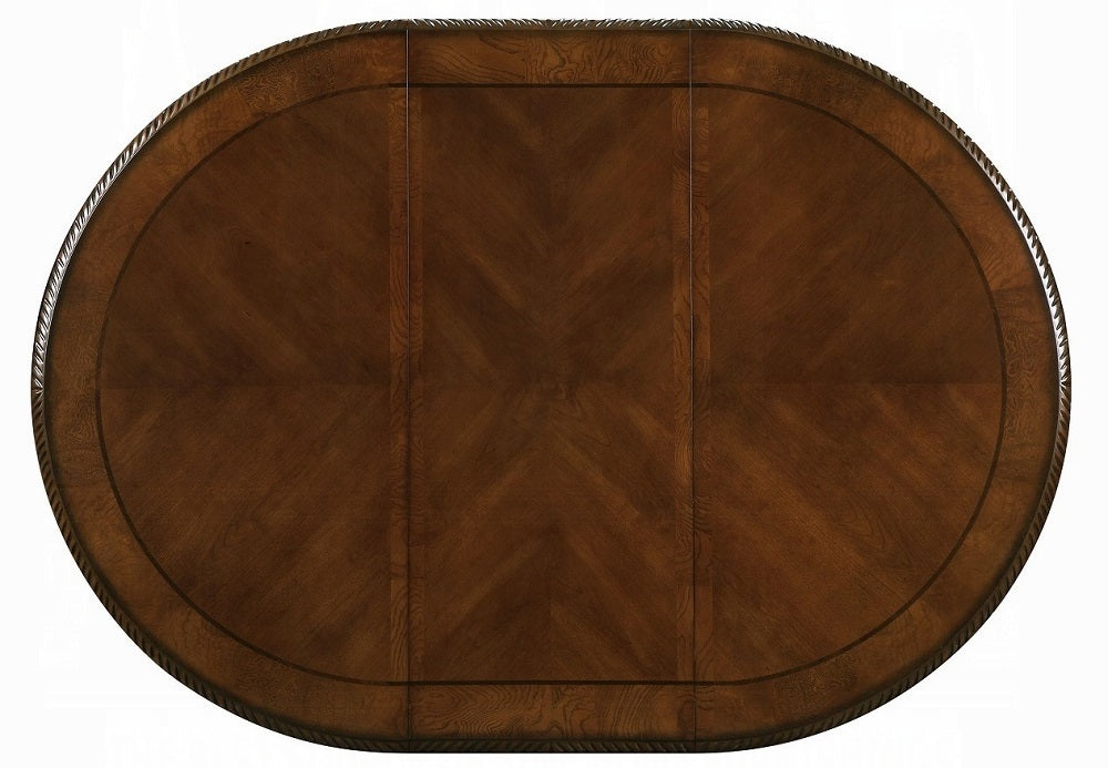 Acme 64170-77 5 pc Astoria grand chateau de ville ii cherry finish wood 48" round / oval dining table set