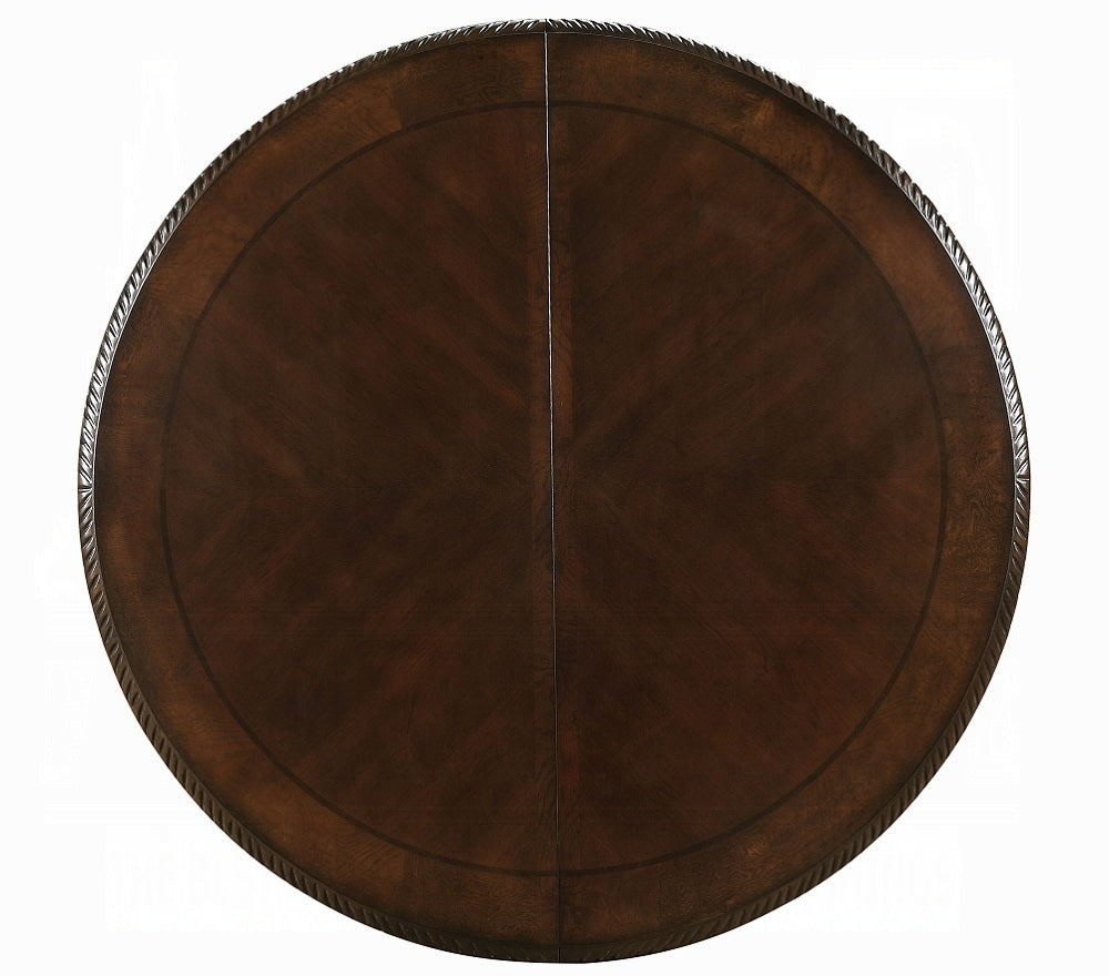 Acme 64175-77 5 pc Astoria grand chateau de ville ii espresso finish wood 48" round / oval dining table set