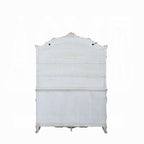 Acme 67444 Astoria grand gorsedd antique white finish wood curio china cabinet hutch and buffet