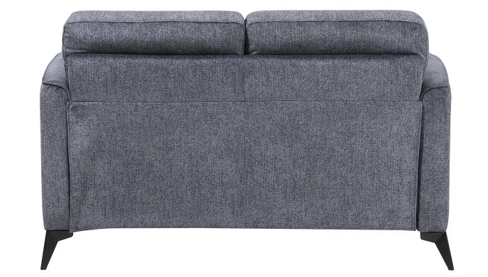 Tristan Grey Fabric Sofa & Love Seat Set – 9733DGY-SL