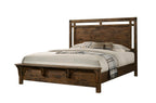 B4810 4 pc Curtis rustic weathered finish wood queen bedroom set