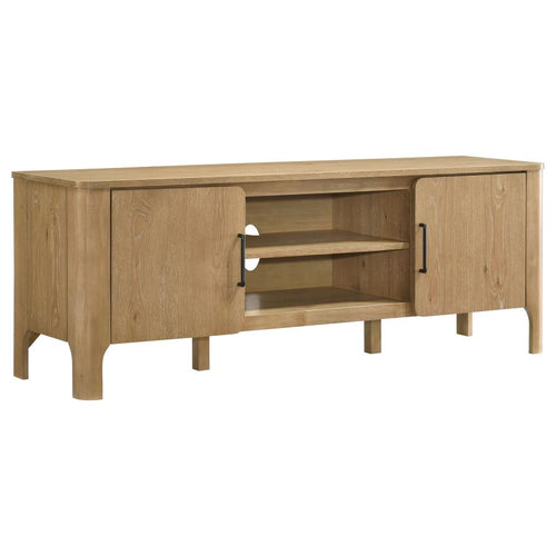 Rowe Light Oak 65" 2-Door Transitional TV Stand – 701652