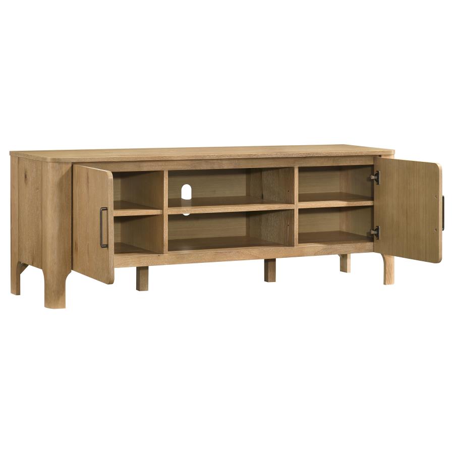 Rowe Light Oak 65" 2-Door Transitional TV Stand – 701652