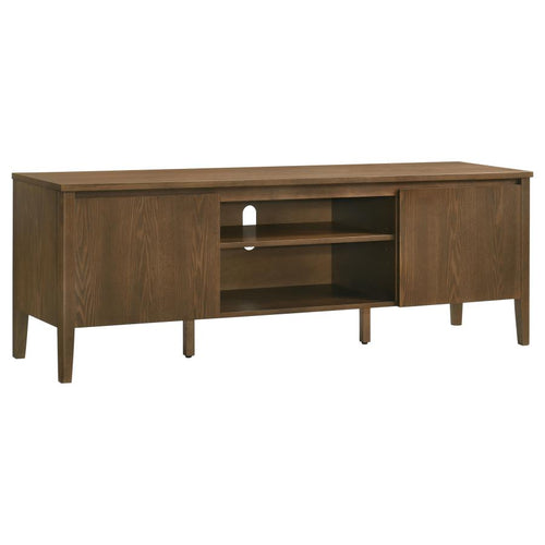Thori Dark Brown 63" 2-Door Mid-Century Modern TV Stand – 701672