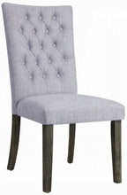 Acme 70165-68 7 pc Merel white marble top gray oak finish wood dining table set