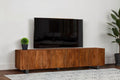 Coaster 701790 Trask rustic mango wood finish natural edge design TV stand entertainment center