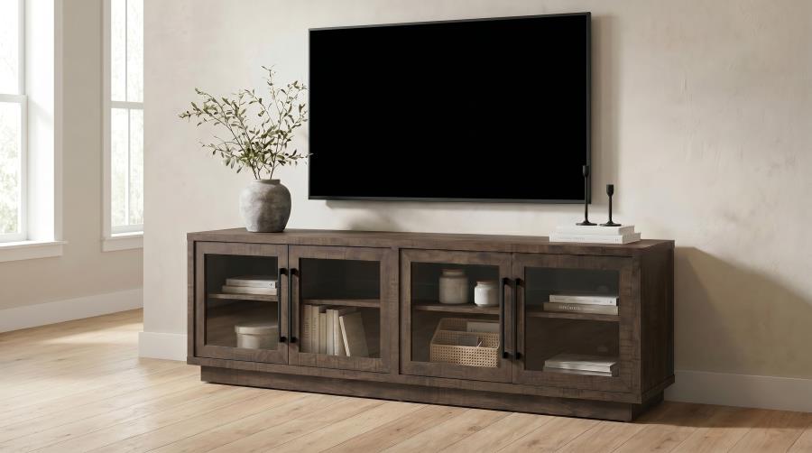 Medina Rustic Mango 4-Door TV Stand for TVs up to 85 Inches – 701833