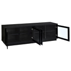 Medina Black 4-Door TV Stand for TVs up to 85 Inches – 701843
