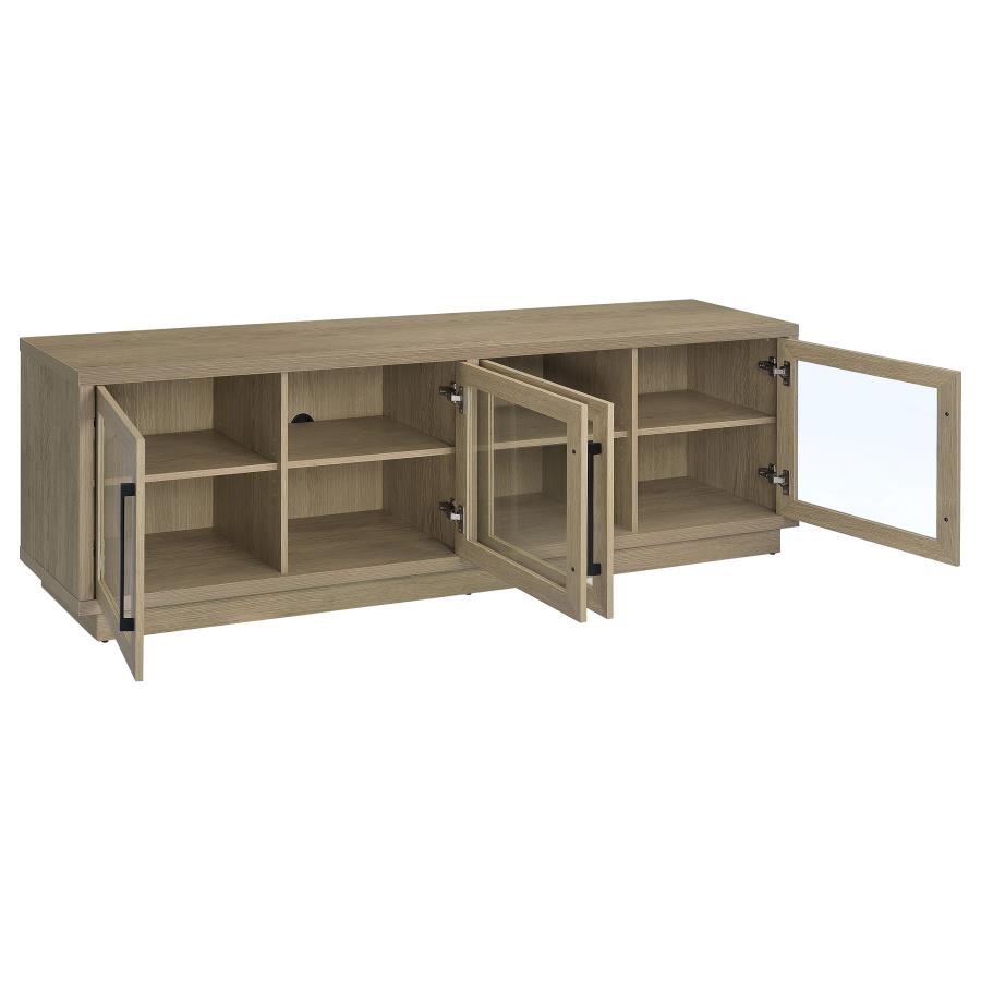 Medina Latte 4-Door TV Stand for TVs up to 85 Inches – 701853