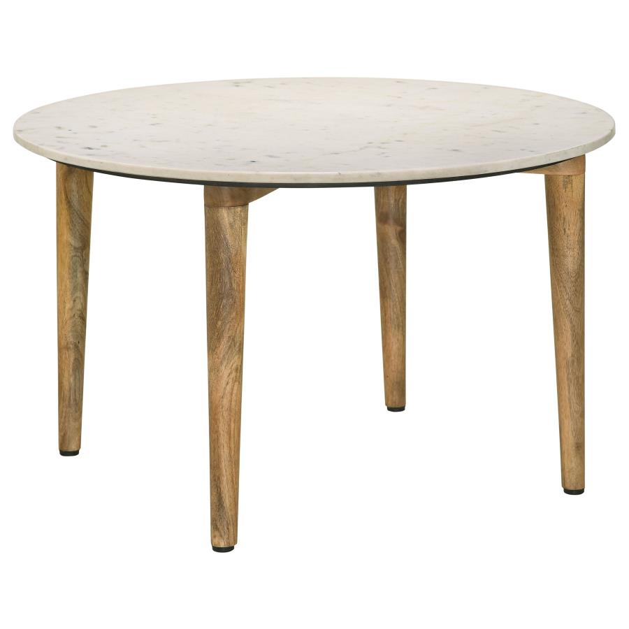 Coaster 703718 Latitude run aldis natural finish solid mango wood legs ...