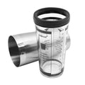 Oggi 7038 Pro glass and stainless steel 5 recipe cocktail shaker 15 OZ with measurement marks on side