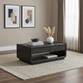 Leandro 2-Drawer Cocktail Coffee Table Burnished Black – 704638