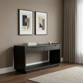Leandro 2-Drawer Entryway Sofa Console Table Burnished Black – 704639