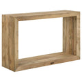 Coaster 704839 Wildon darby home co benton solid natural mango wood square cube sofa entry console table