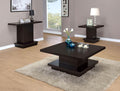 Coaster 705168-3PC Wildon home bronx ivy darold kassidy espresso wood finish modern coffee, end and Sofa table