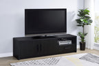 Murray Black 70" TV Stand with 2 Doors & Drawer – 706213
