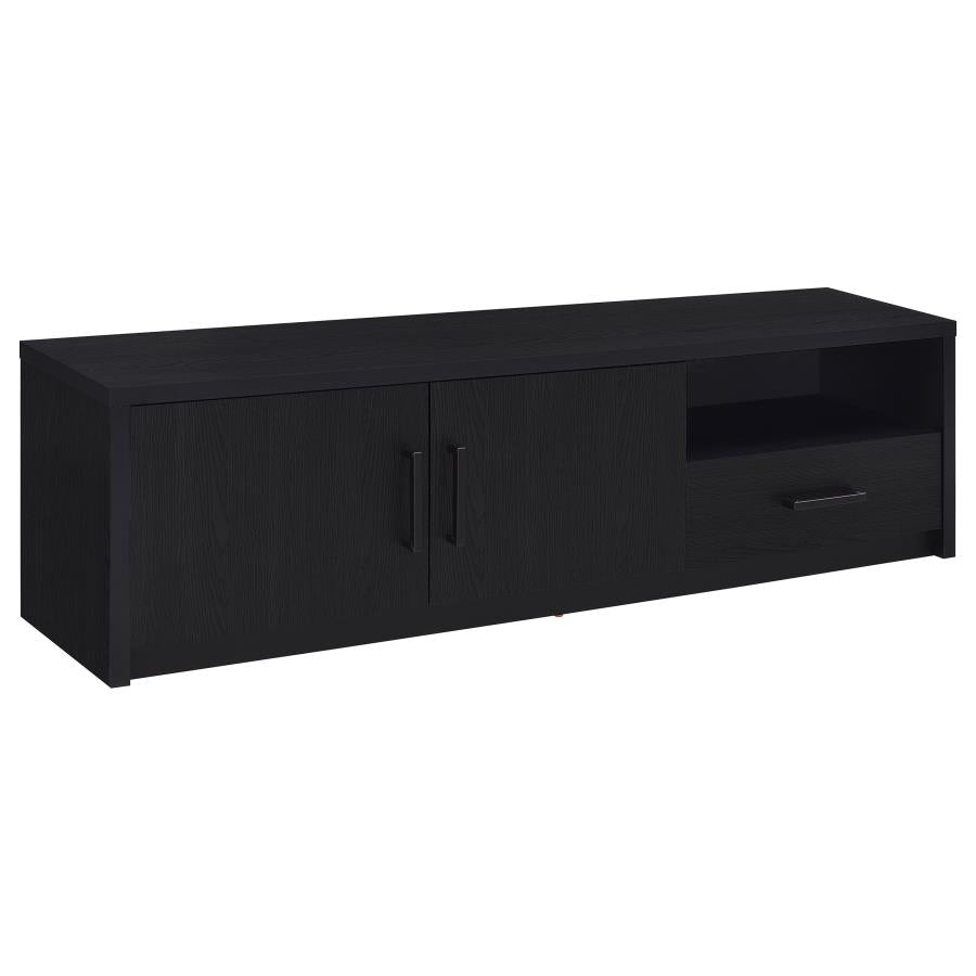 Murray Black 70" TV Stand with 2 Doors & Drawer – 706213