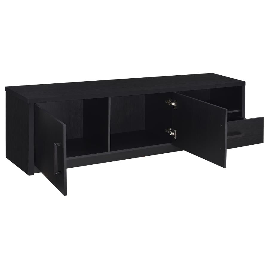 Murray Black 70" TV Stand with 2 Doors & Drawer – 706213
