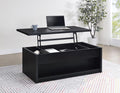 Coaster 706228 Knapp black finish wood 48" wide lift top coffee table with drawers