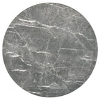 Bradley Grey Faux Marble Top Natural Wood 36" Round Coffee Table – 706448