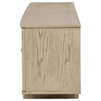 Kailani 79" Beige Oak Cane-Door TV Entertainment Stand – 706583