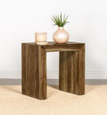 Coaster 708417 Wildon darby home co farmhouse rustic auburn sheesham wood square cube end table