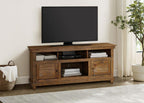 Payne Distressed Brown Wood 60" 2-Door Country Cottage Style TV Stand – 710042