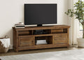Payne Distressed Brown Wood 70" 2-Door Country Cottage Style TV Stand – 710043