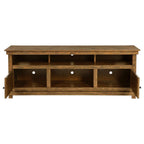 Payne Distressed Brown Wood 70" 2-Door Country Cottage Style TV Stand – 710043