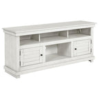 Payne Distressed White Wood 60" 2-Door Country Cottage Style TV Stand – 710052
