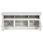 Payne Distressed White Wood 60" 2-Door Country Cottage Style TV Stand – 710052