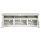 Payne Distressed White Wood 70" 2-Door Country Cottage Style TV Stand – 710053