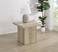 Devar Distressed Pine Square End Accent Table – 710877