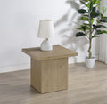 Devar Latte Brown Square End Accent Table – 710917