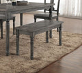 Acme 71438 Wallace weathered washed blue finish wood dining / bedroom bench