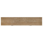 Coaster 720130 Brenham washed oak finish wood glass front door design modern 79" tv stand 4 door cabinet