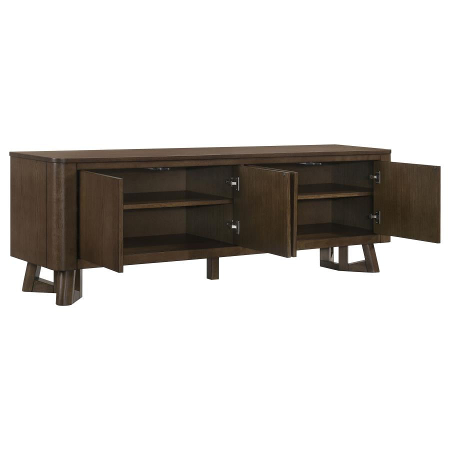 Trotter Brown 71" 4-Door Transitional TV Stand – 720133