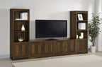 Laughlin Dark Pine 3-Piece Entertainment Center with TV Stand & Media Towers – 724123-SET