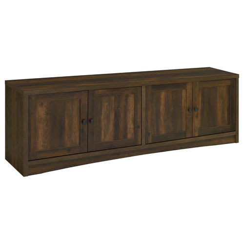 Laughlin Dark Pine 78" TV Stand Media Console with 4 Doors – 724123