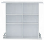 Acme 72580 Kite high glosss white finish wood bar table stand cabinet unit