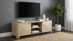 Marcelo Light Elm Wood 71" 2-Door Modern TV Stand – 736053