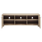 Marcelo Light Elm Wood 71" 2-Door Modern TV Stand – 736053